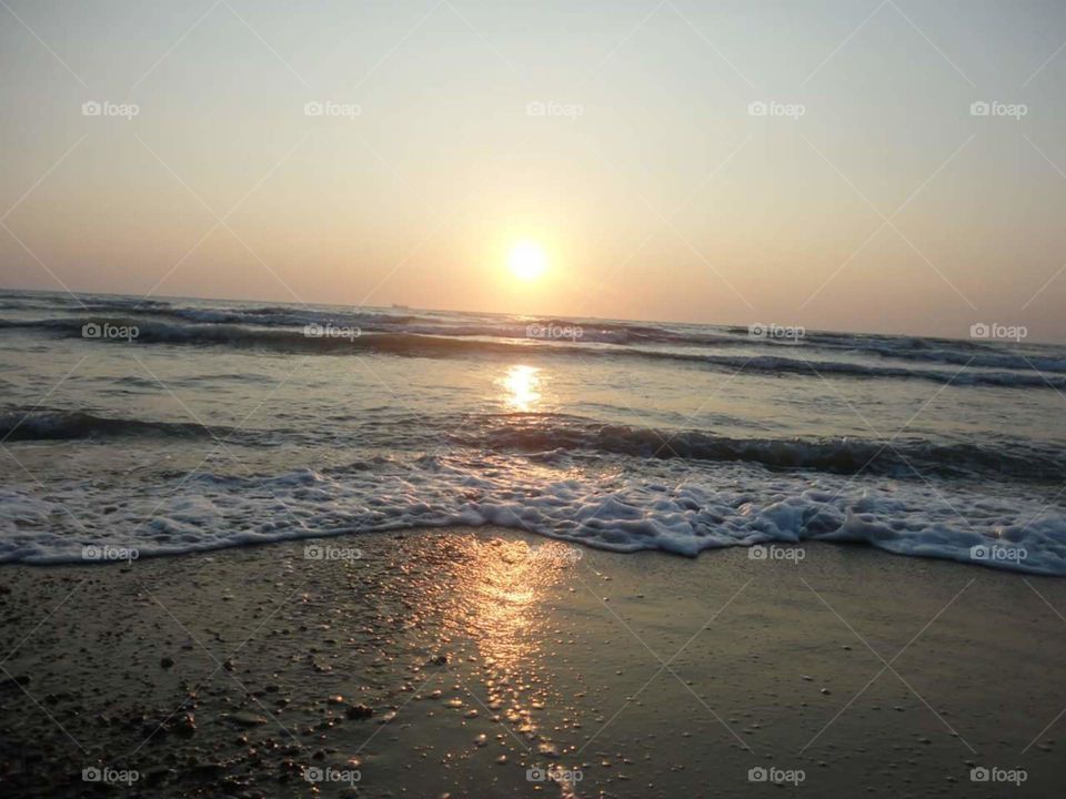 sea and sunrise