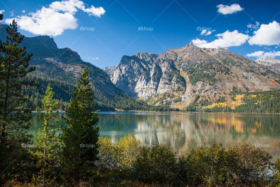 Scenic view of lake