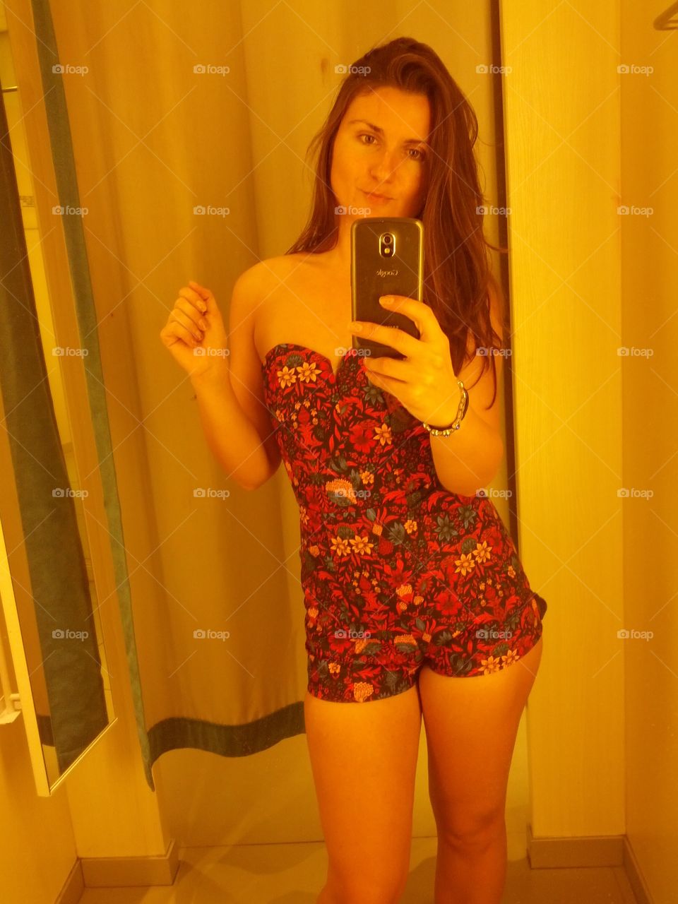 Girl in the fitting room