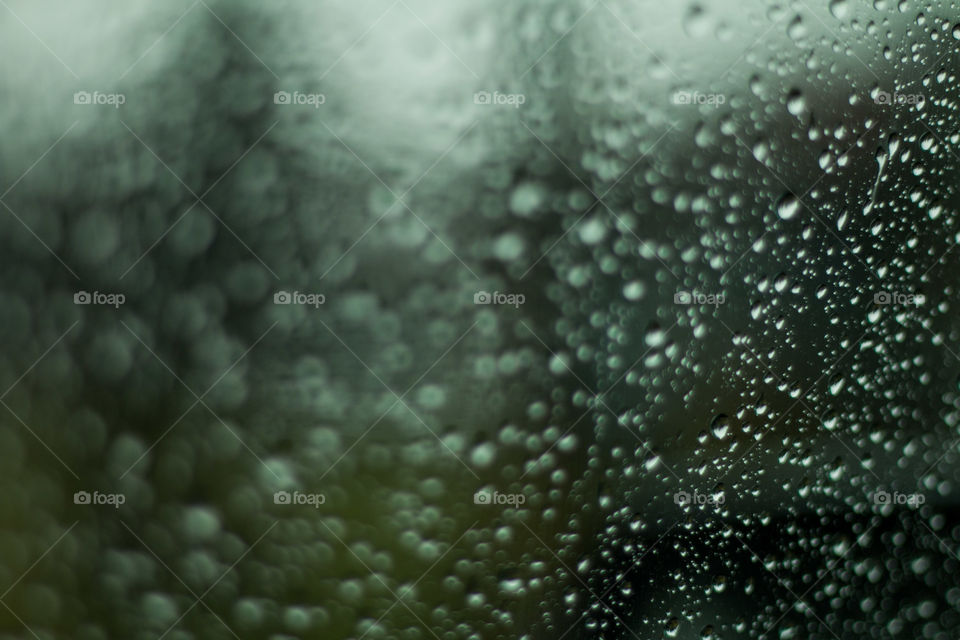 Raindrops on the windows