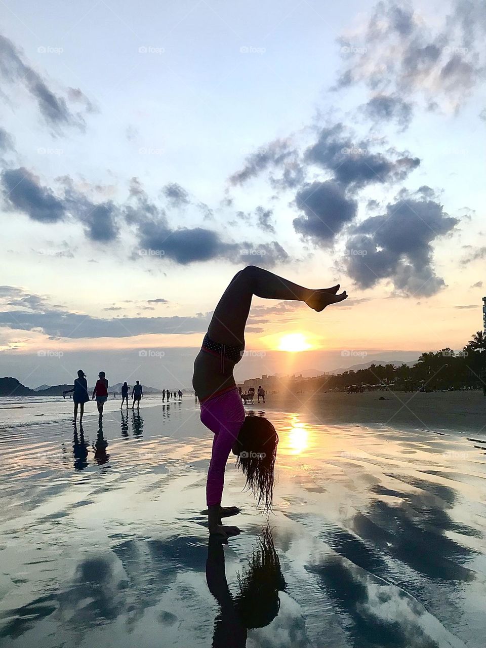 Child playing on the beach