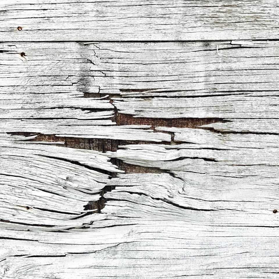 Cracked wood