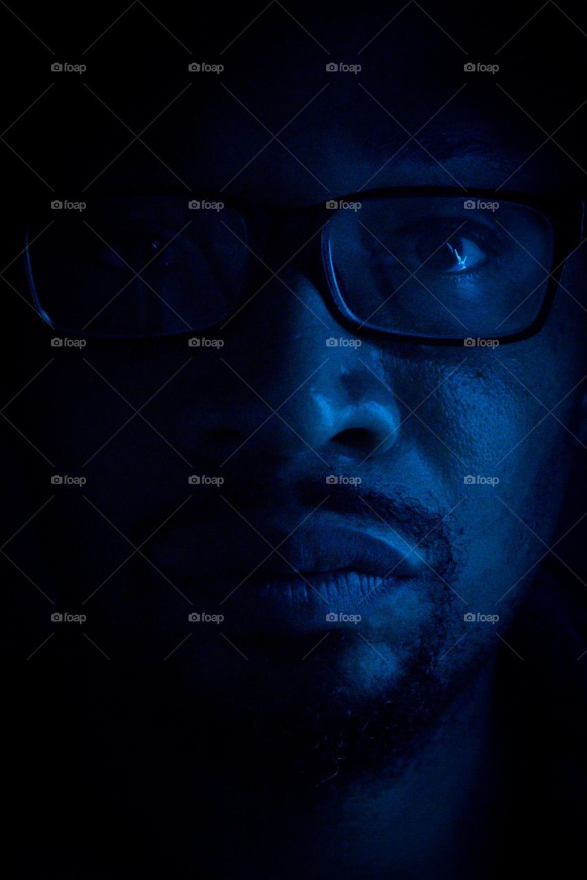 Kind of Blue (self portrait)