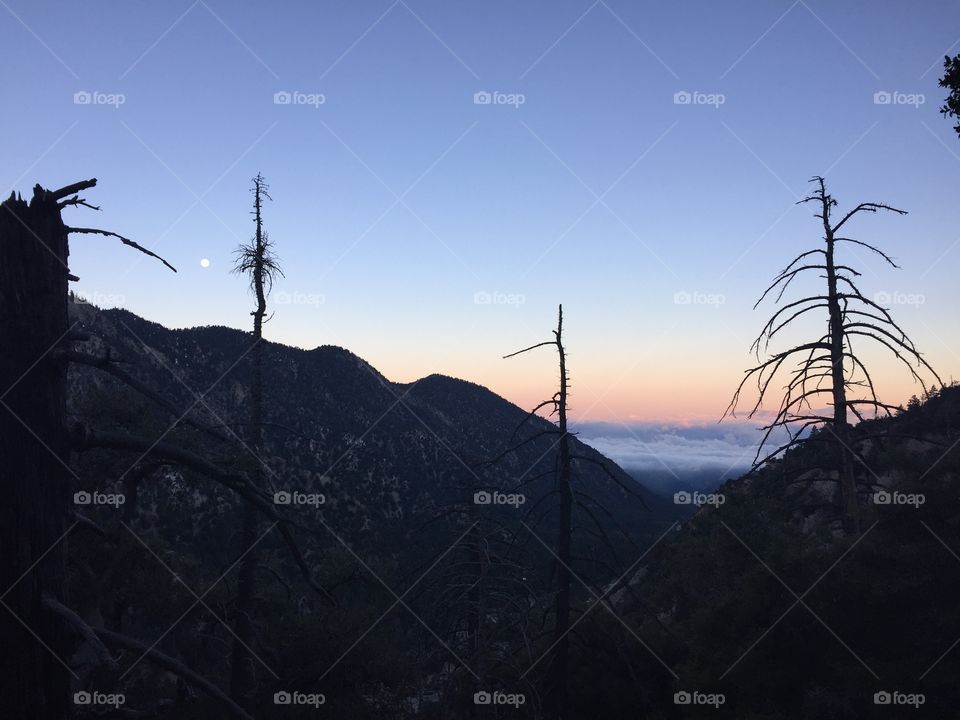 Sunrise en route to Mt San Gorgonio 