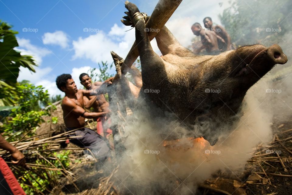 Roast Pig the Tribal Way