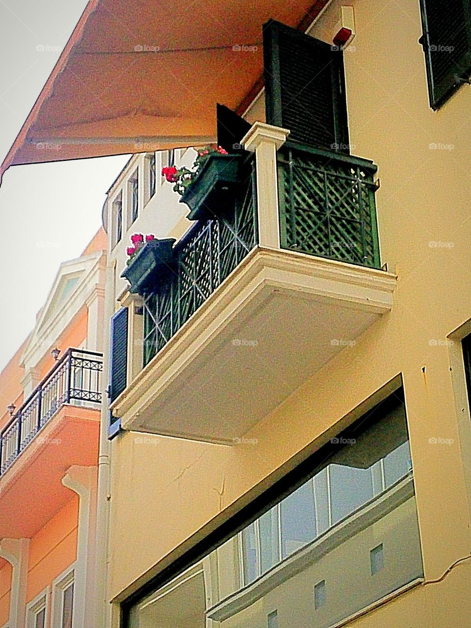 traditional balcony Peloponnese Greece