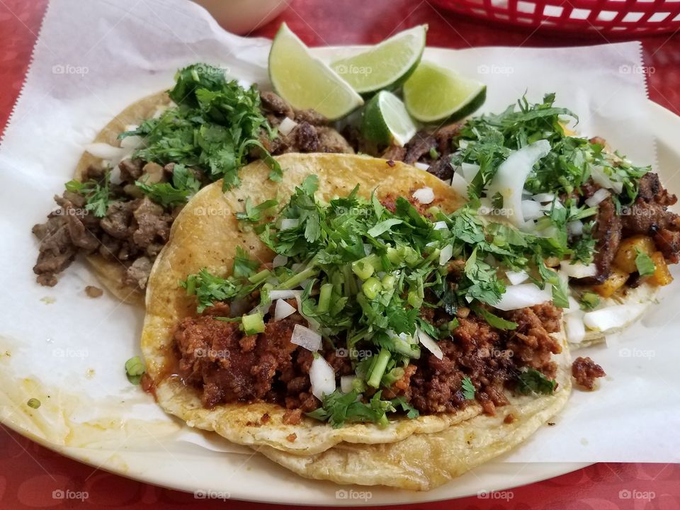 three tacos