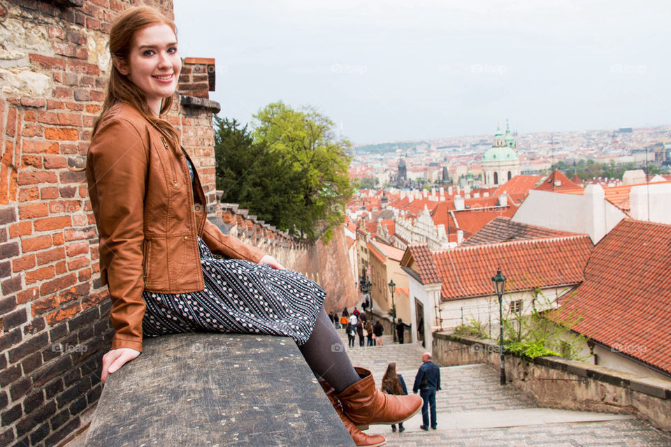 Girl in Prague 