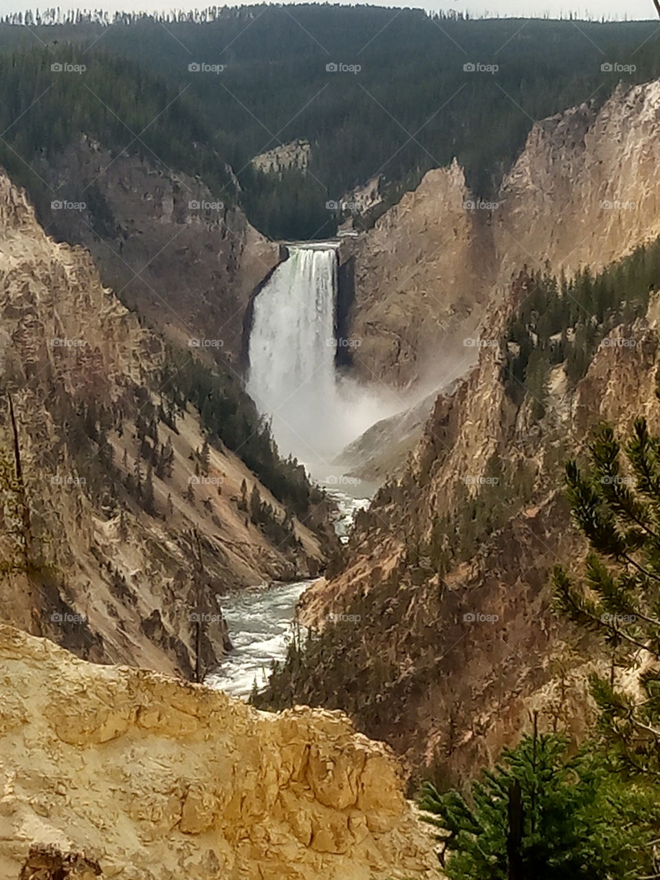 water fall Yellowstone National Park