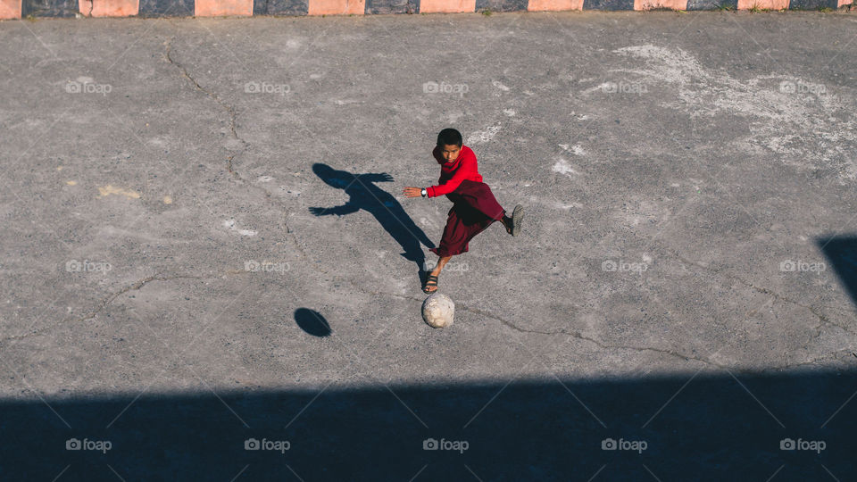 Ball playing in Nepal 