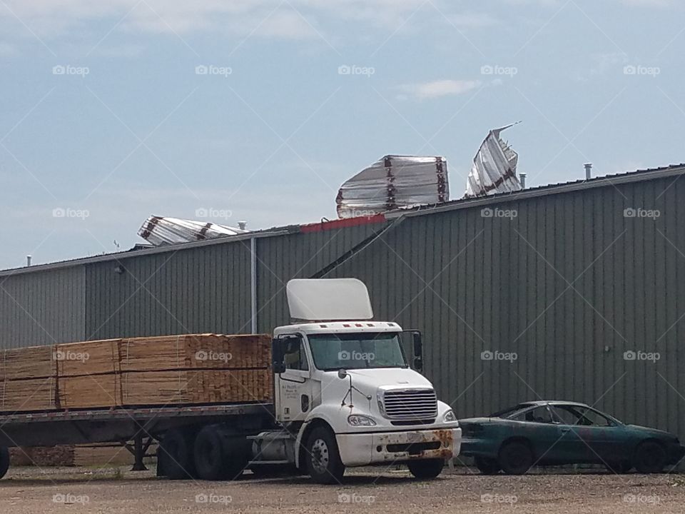 Damage after a storm