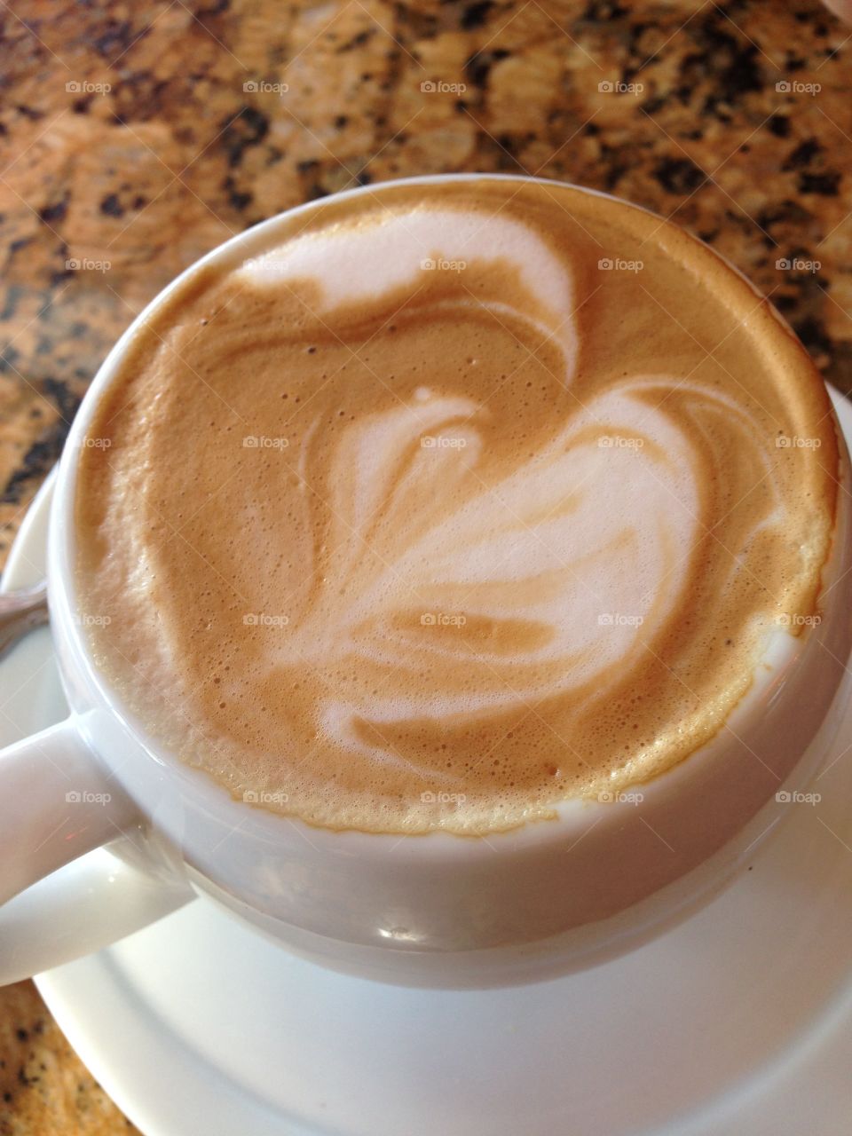 Cappuccino with a heart