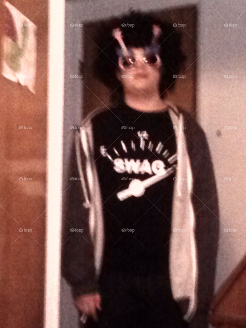 swag. my son is dressed up for spirit week
