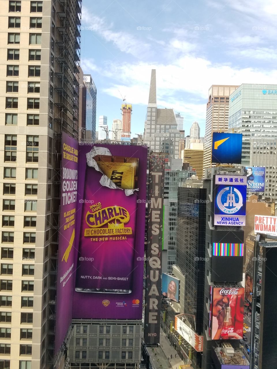 View over Times Square