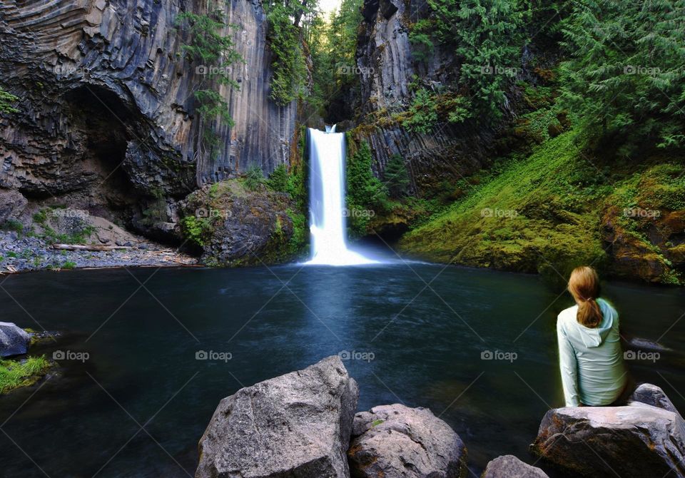 waterfall meditation