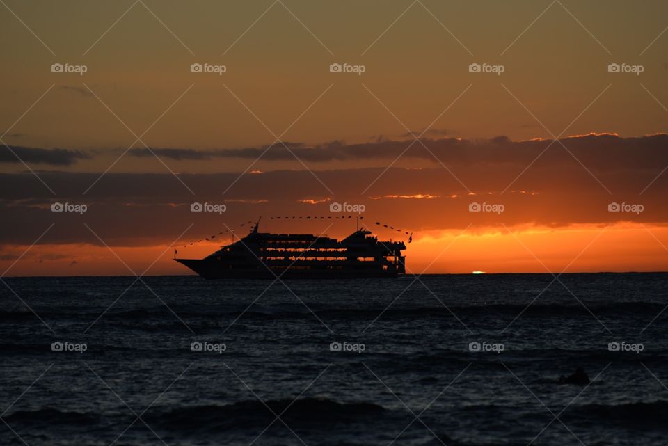 Green Flash at the end of a sunset
