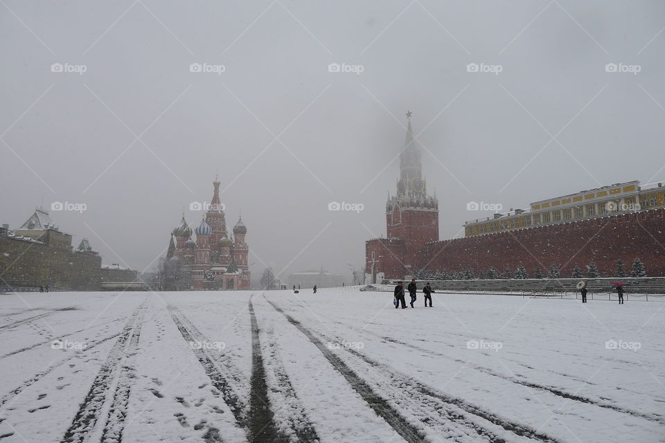 Snow in Moscow