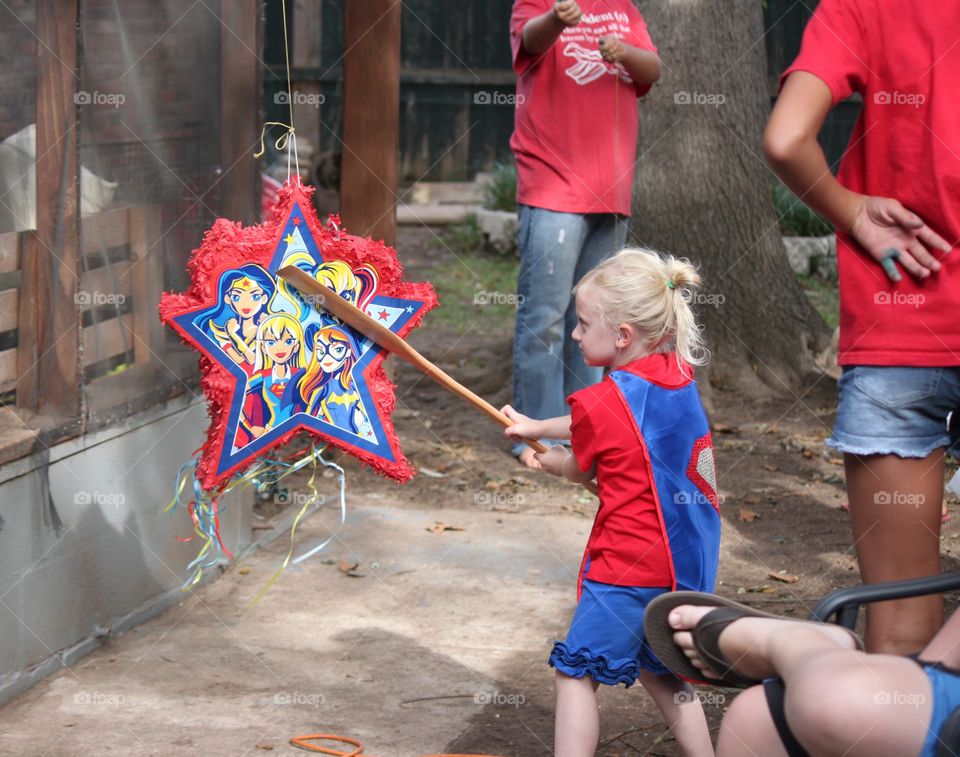 Hitting Pinata 