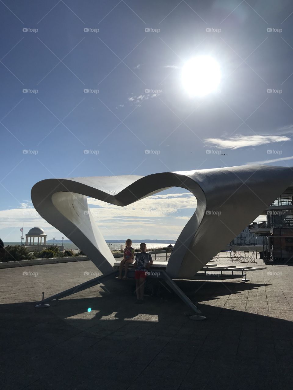 Seaside stage on Bexhill-On-Sea 