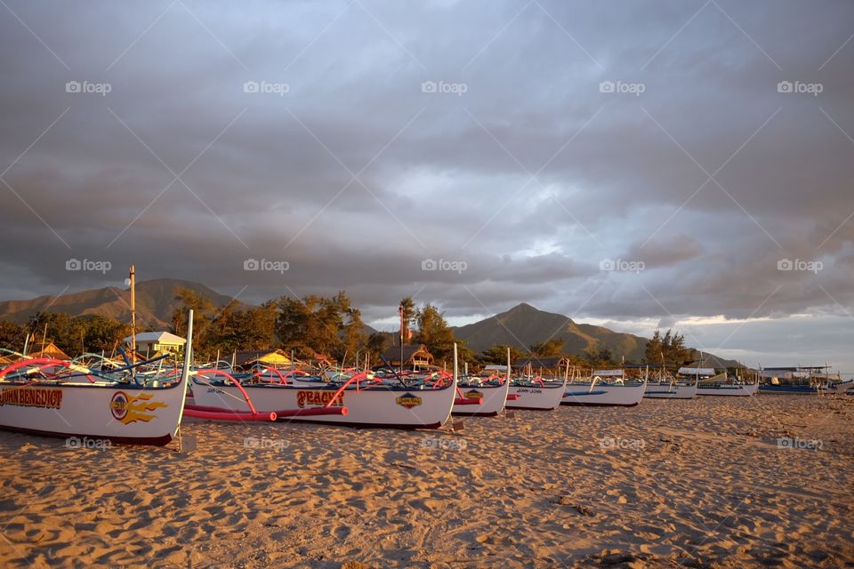 Fishing Boats at sunset