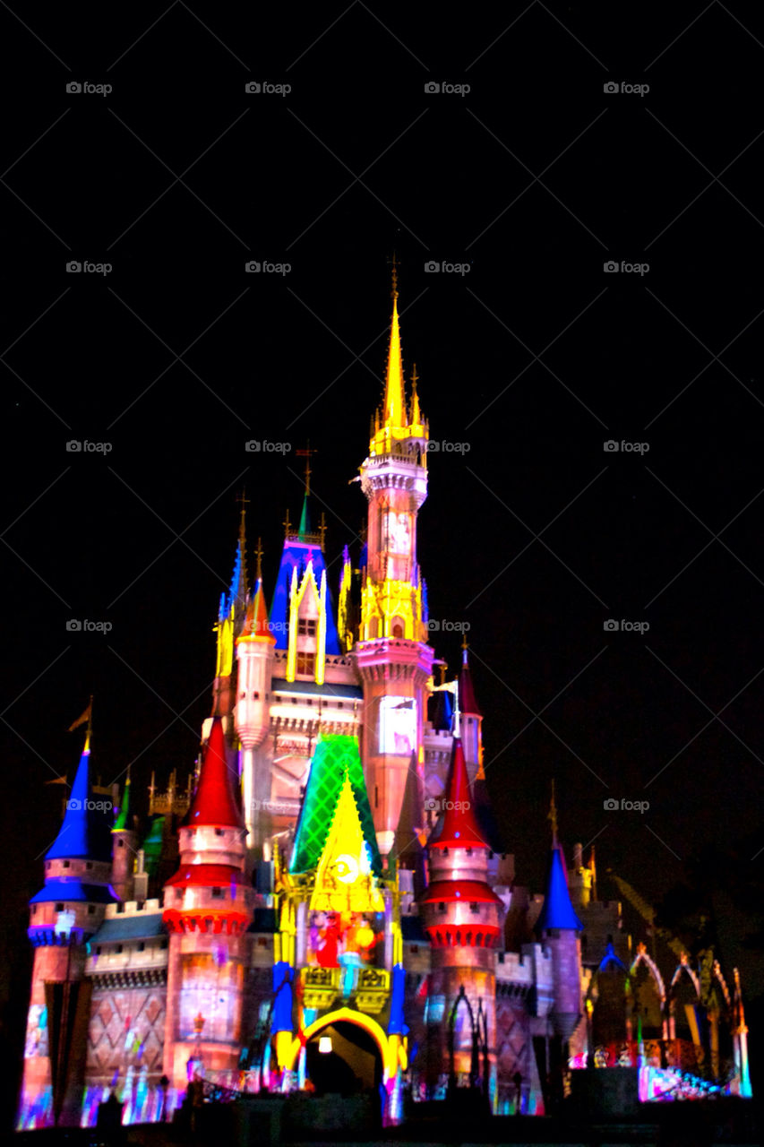 night magic florida castle by mikedyer