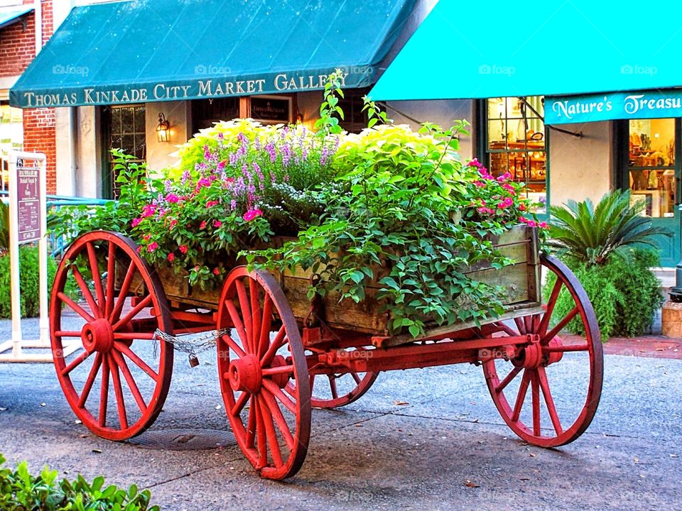 Wagon Flower Pot