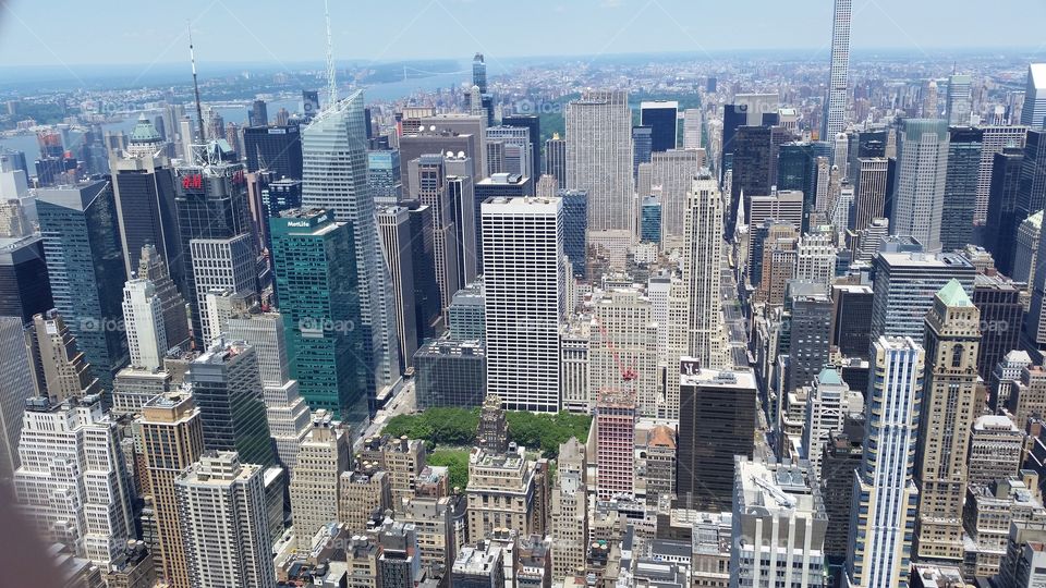 skyscraper view of new York City