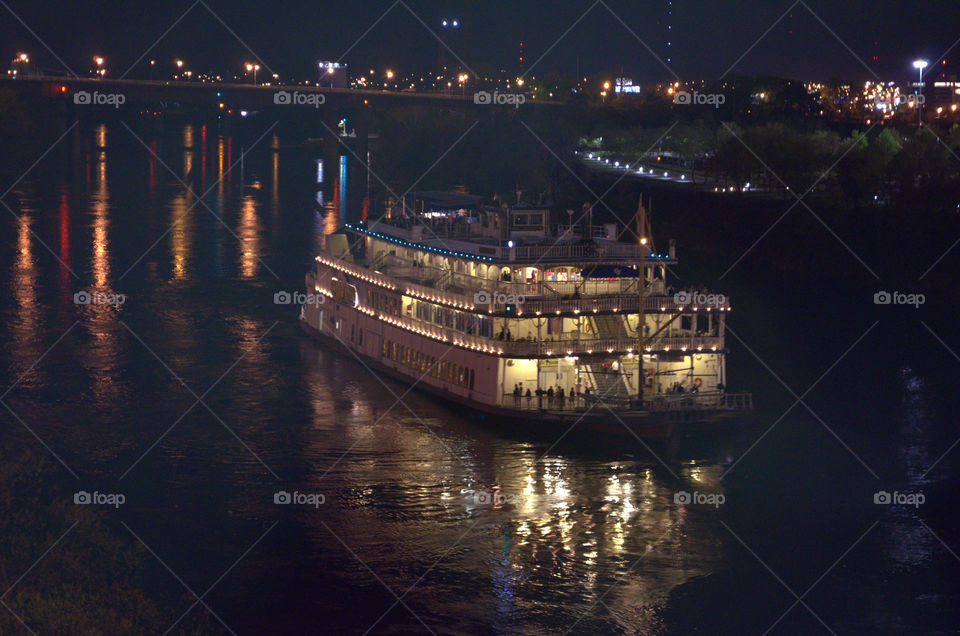 boat ride. cruising on the river