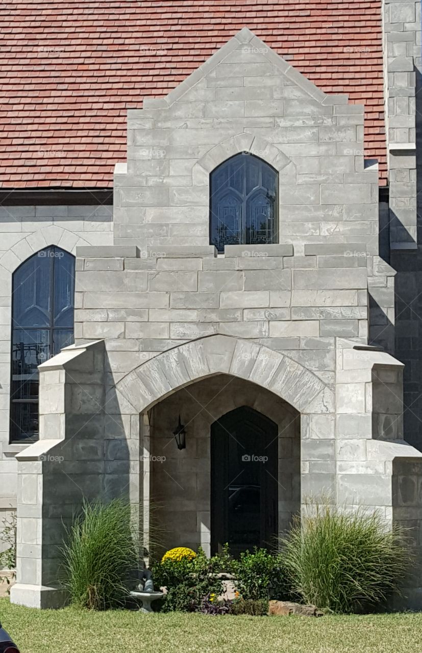 Bristow Presbyterian Church door way.