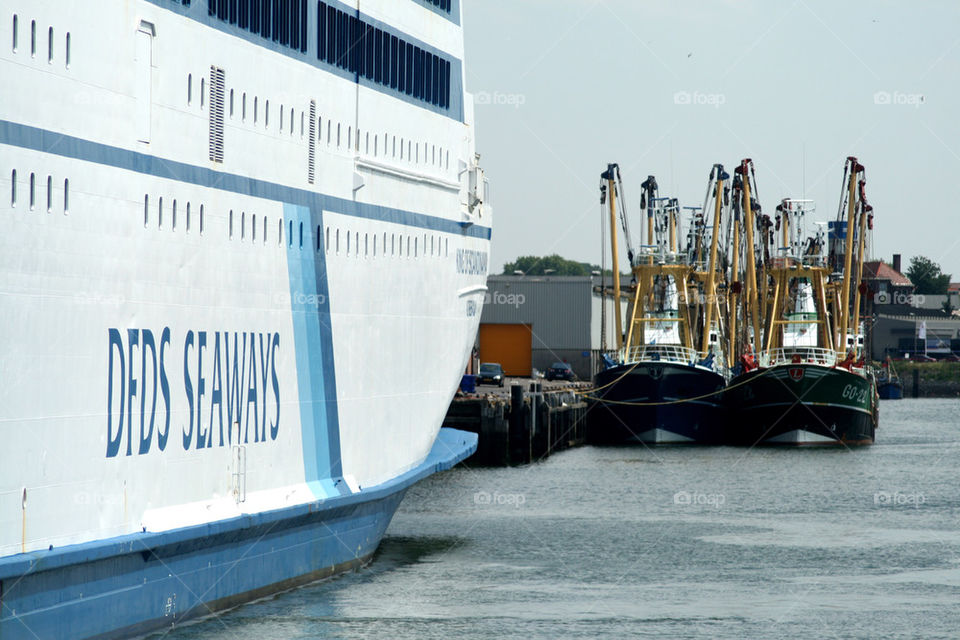 Ships in the harbor