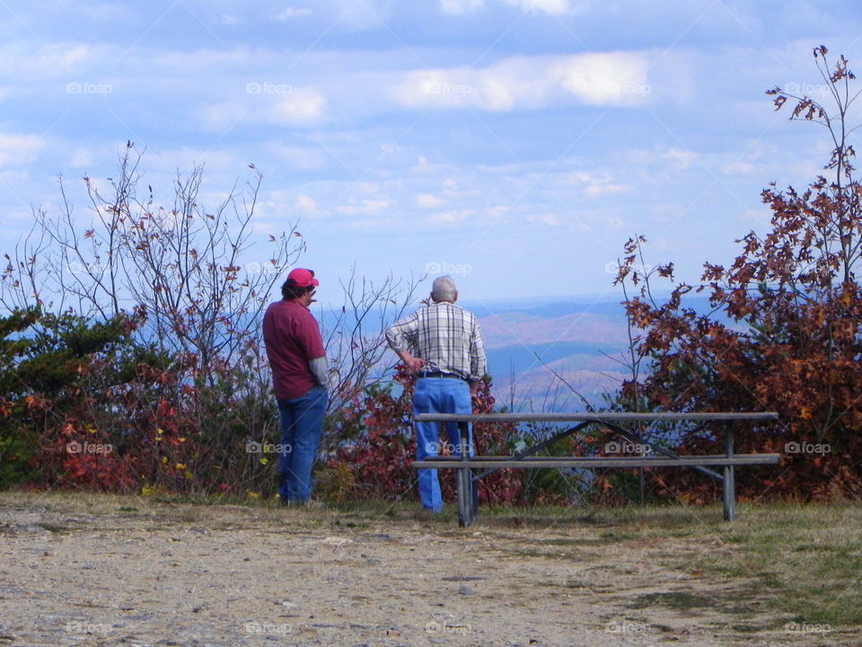 Fall Mountains. The colors of Autumn in an Alabama State park