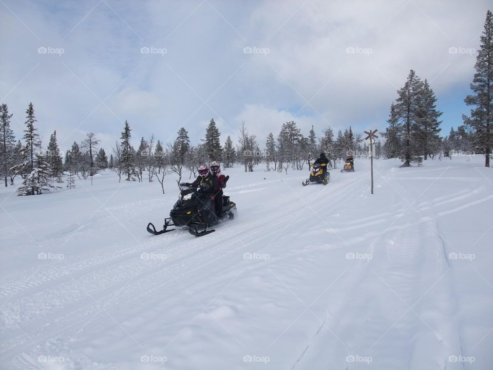 Snowmobile adventure 