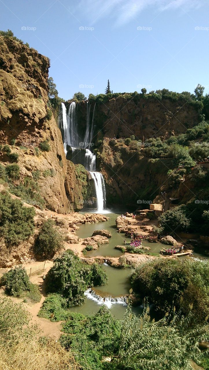 Cascade d'Oud waterfall near Marrakech