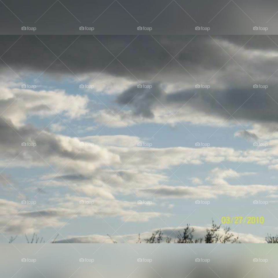 clouds. cloudy evening