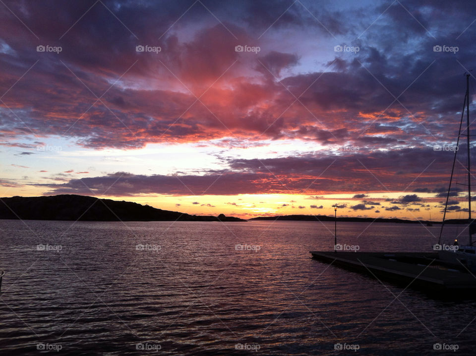 sweden sunset solnedgång pier by jethro