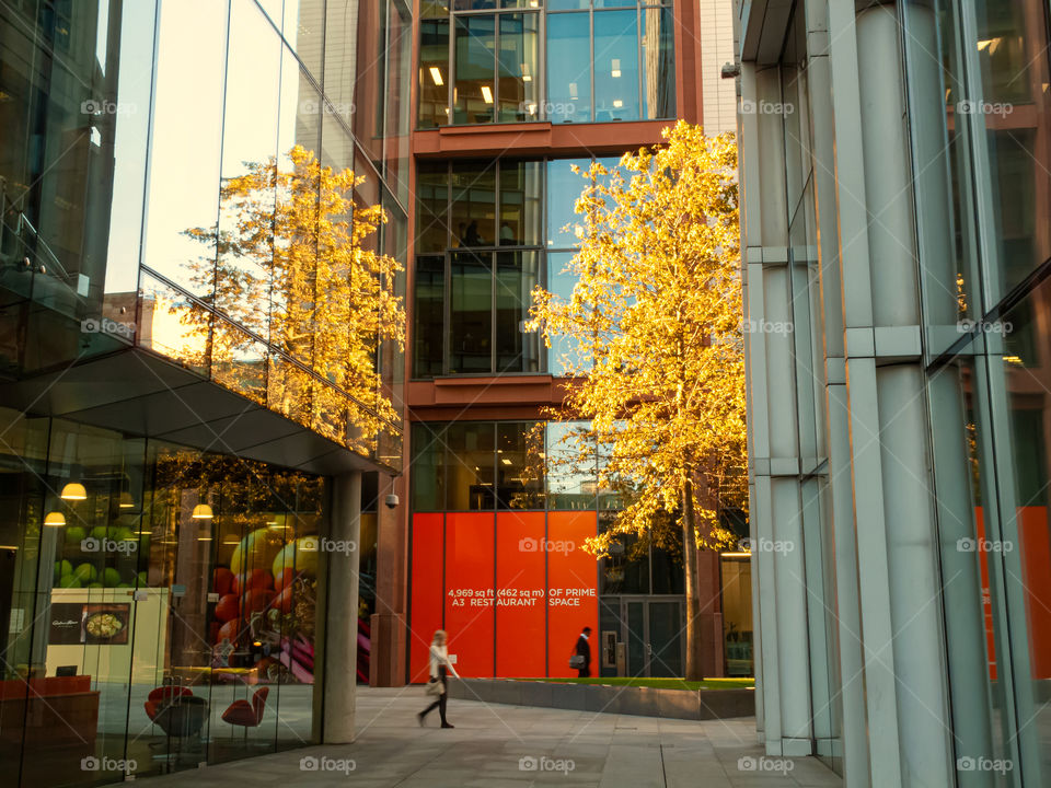 Urban modern architecture in London. UK.