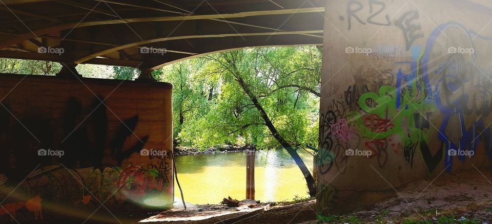 Under the bridge