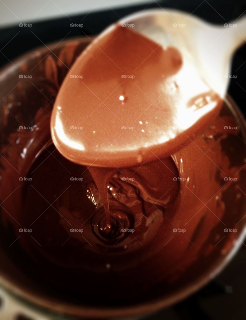 Melted chocolate