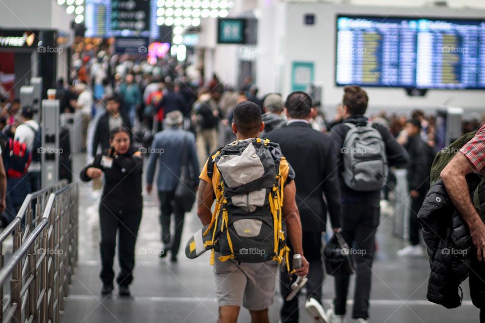 At the airport