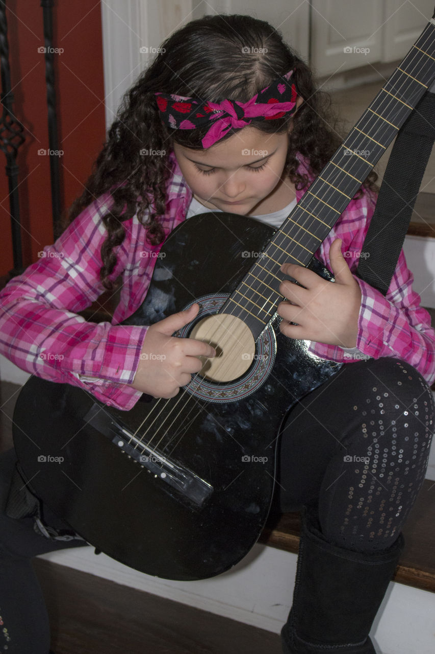 Girl with guitar