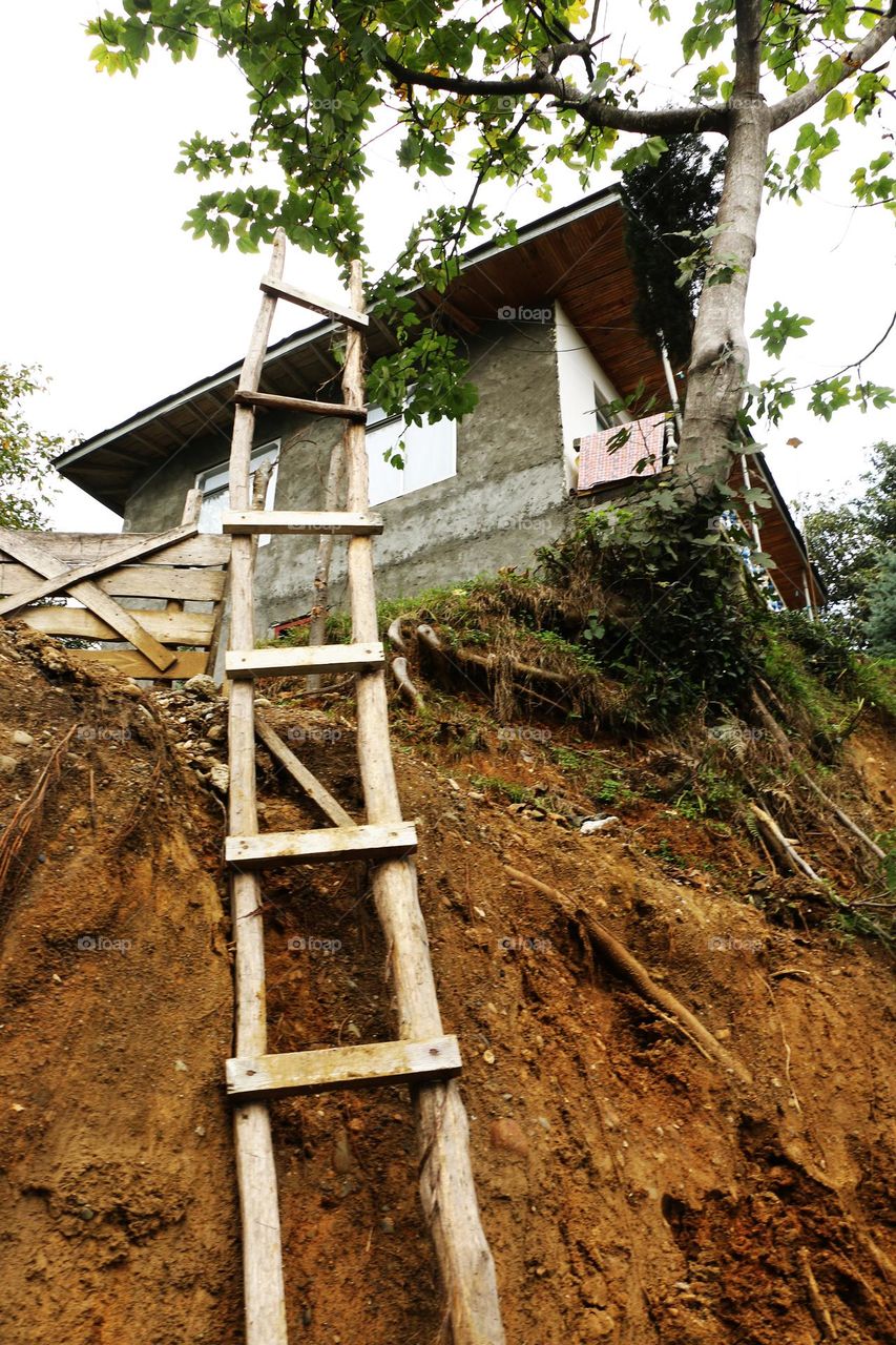 Wooden stairs 