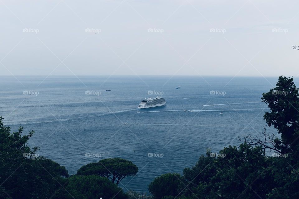 Boats sailing on a calm sea