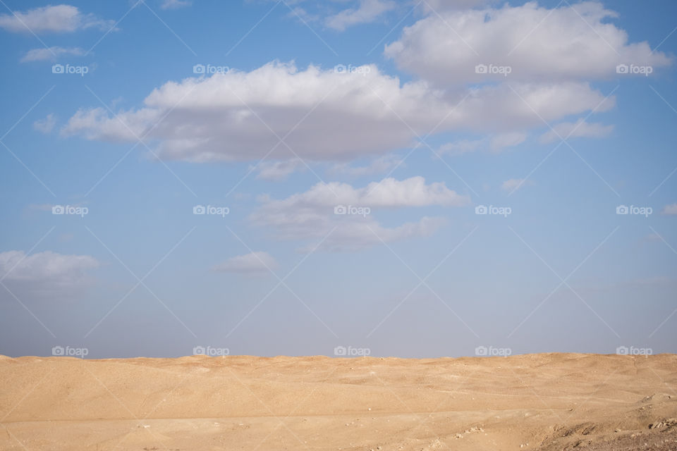 Land scape to show Horizon at desert in Egypt