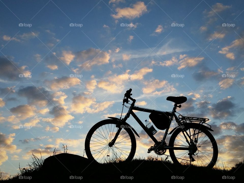 Bicycle silhouette