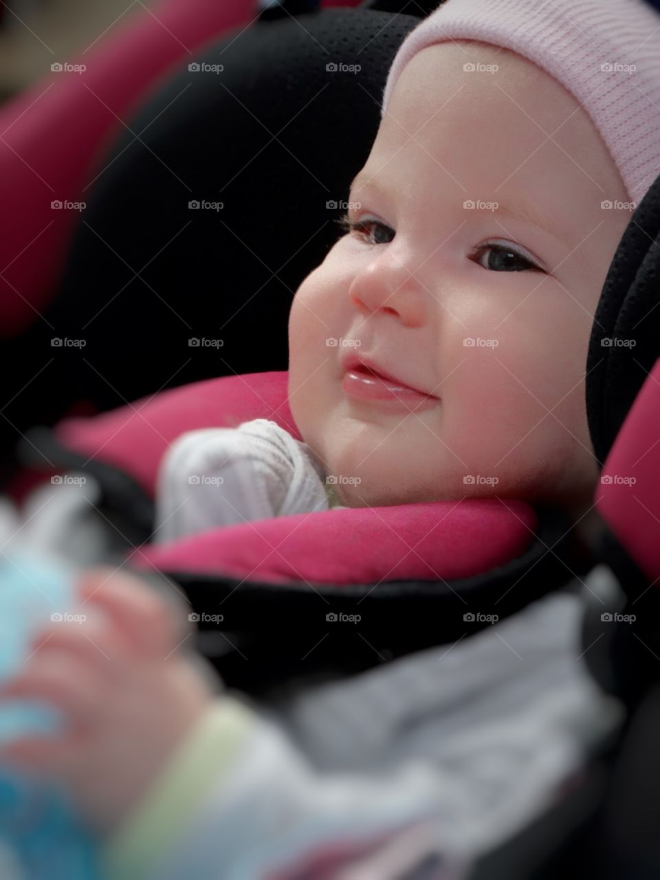 Baby In A Car Seat
