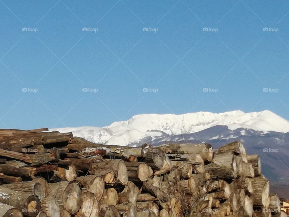 Wood to   melt the snow
