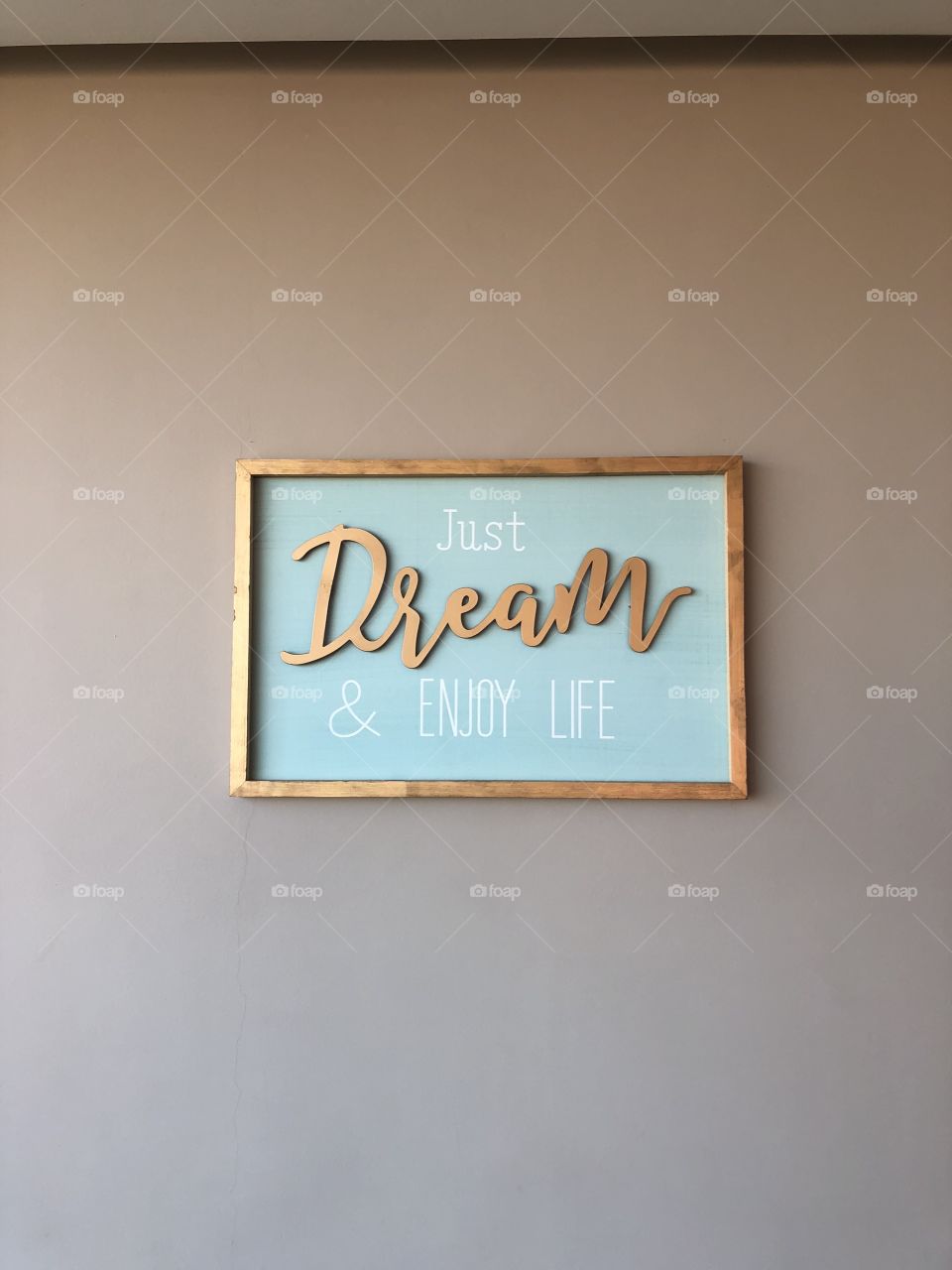 Just dream and enjoy life 