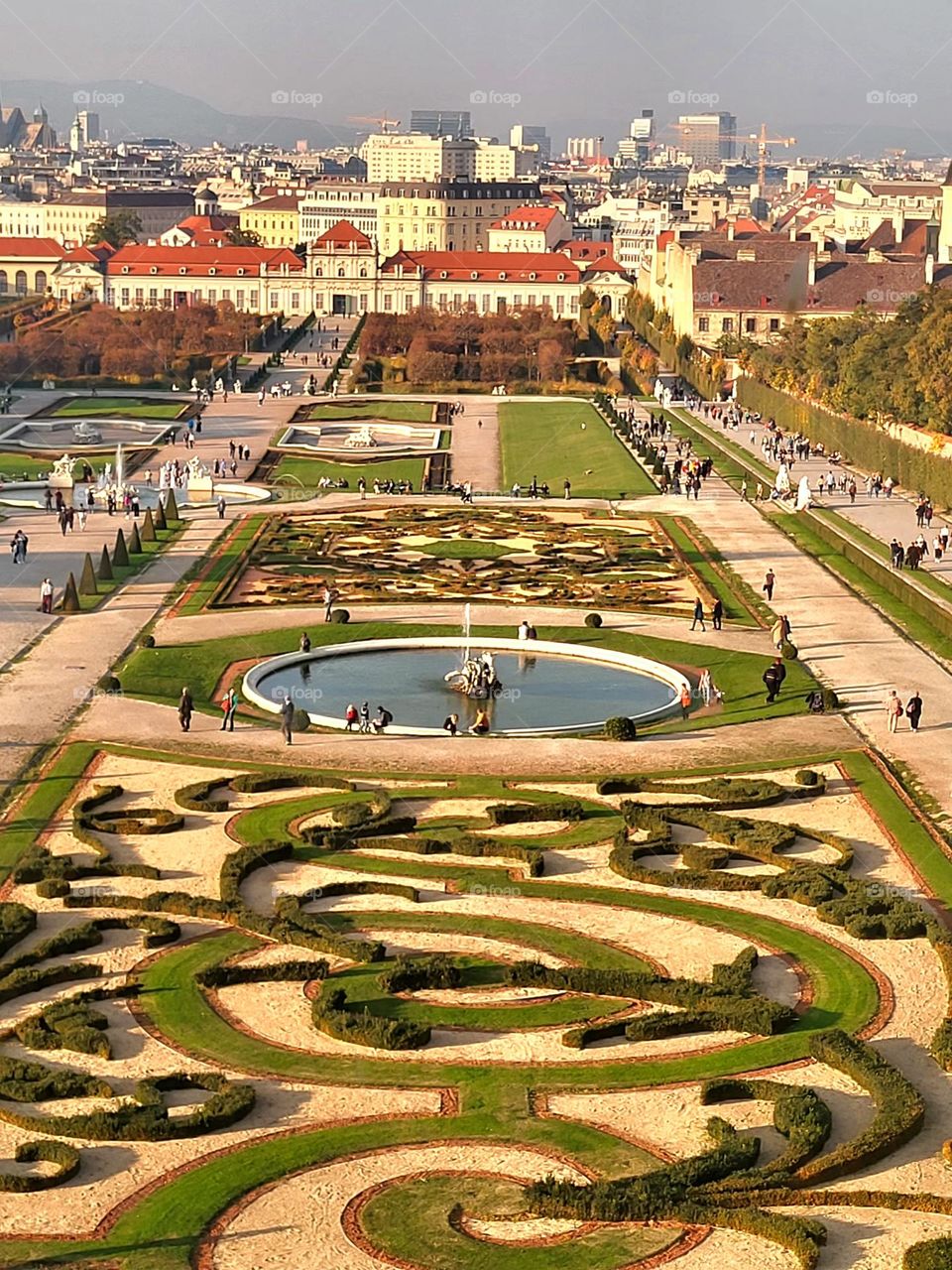 gardens of Belvédère in Vienna