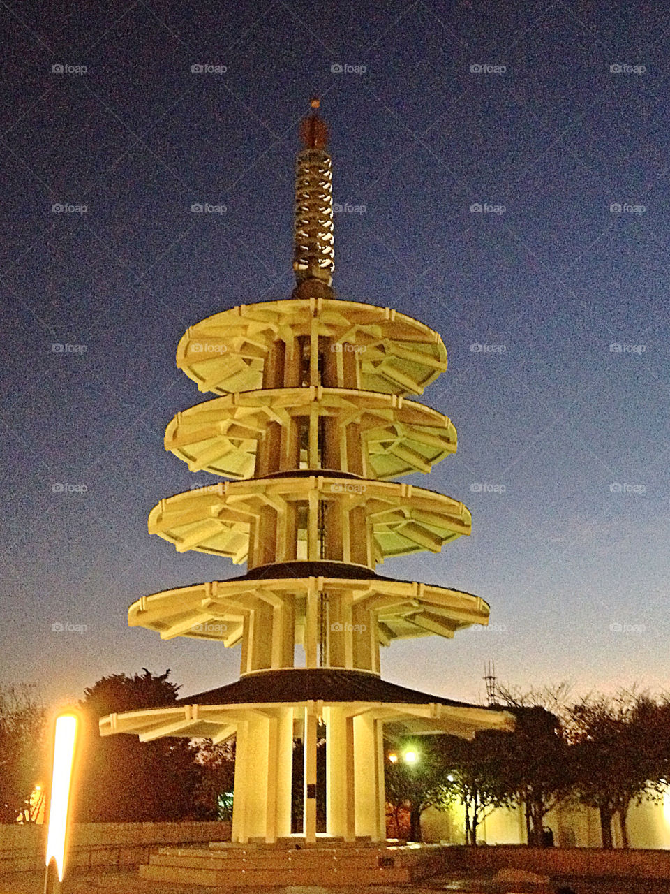 sunset center structure tower by campbellrobertson