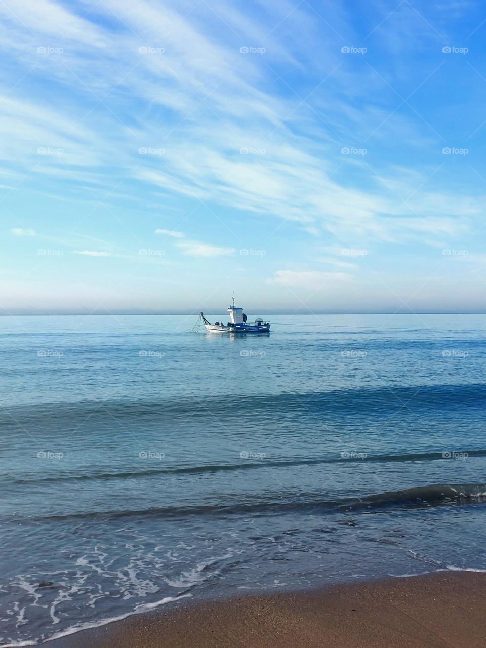 Barco en el mar